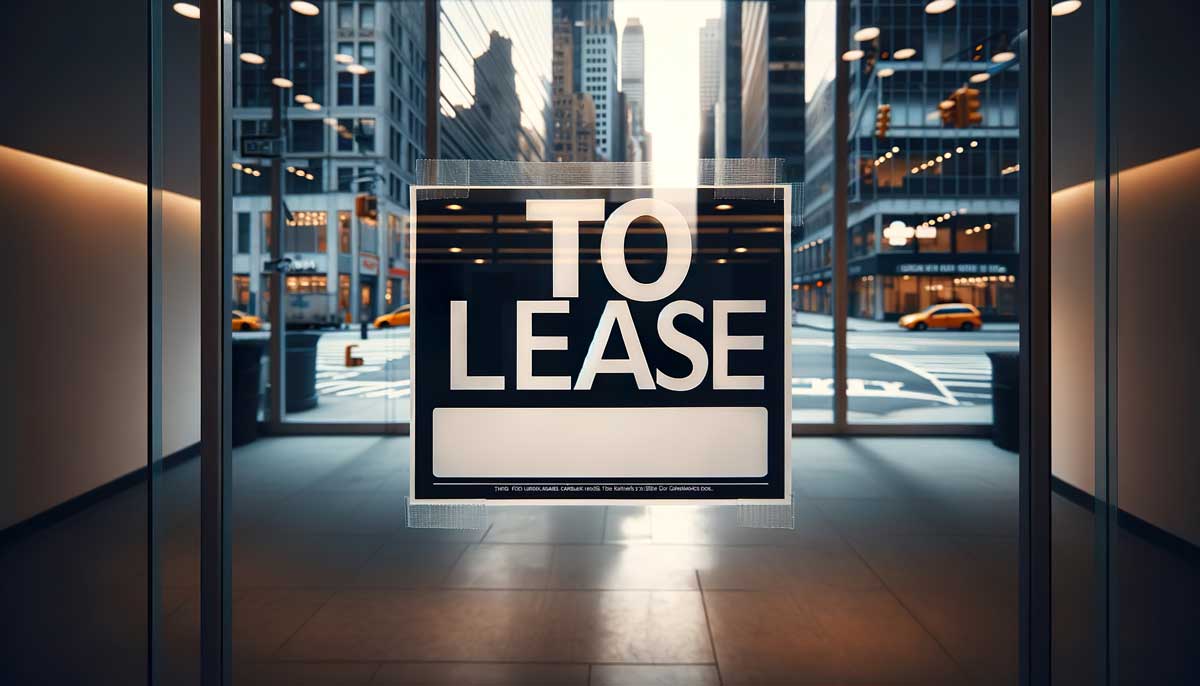 CRE Leasing Lease Sign